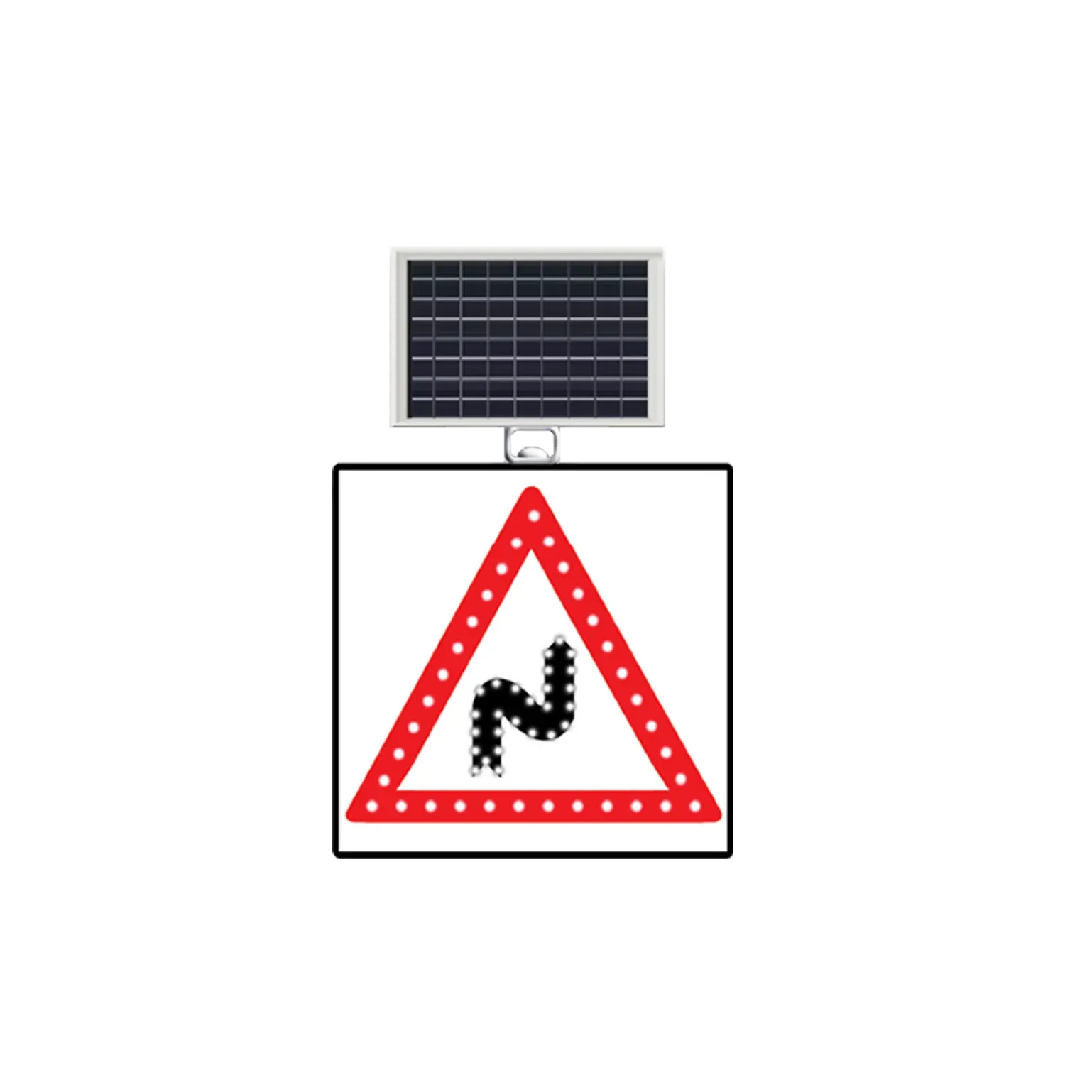 SAĞA DEVAMLI VİRAJ LEVHASI SOLAR LED REFLEKTİF 60x60