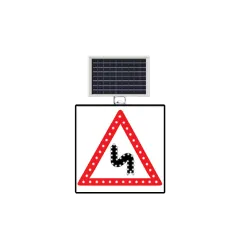 SOLA DEVAMLI VİRAJ LEVHASI SOLAR LED REFLEKTİF 60x60