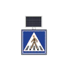 MAVİ YAYA GEÇİDİ LEVHASI SOLAR LED REFLEKTİF 60x60