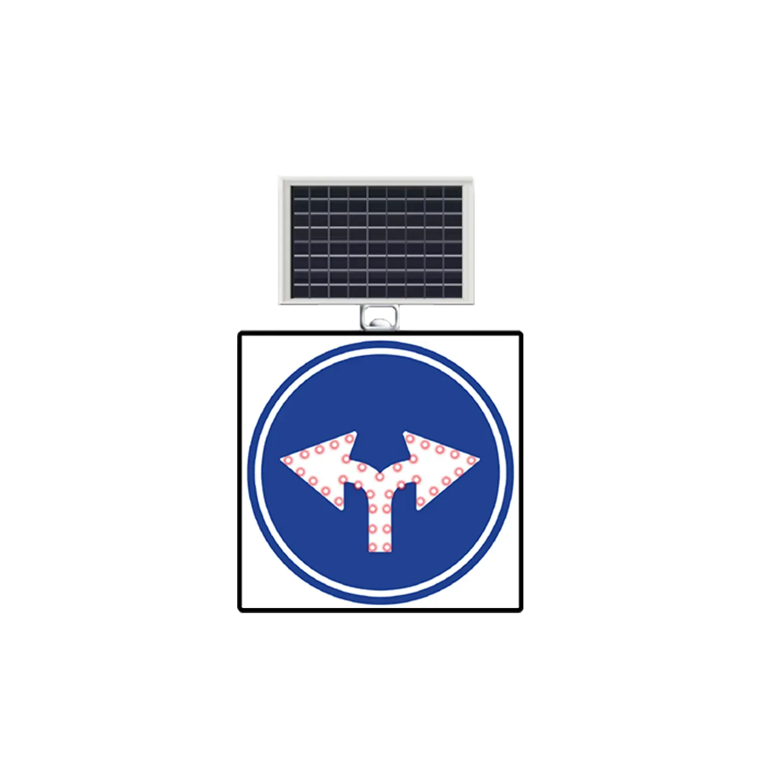 MAVİ HER İKİ YÖNE LEVHASI SOLAR LED REFLEKTİF 60x60