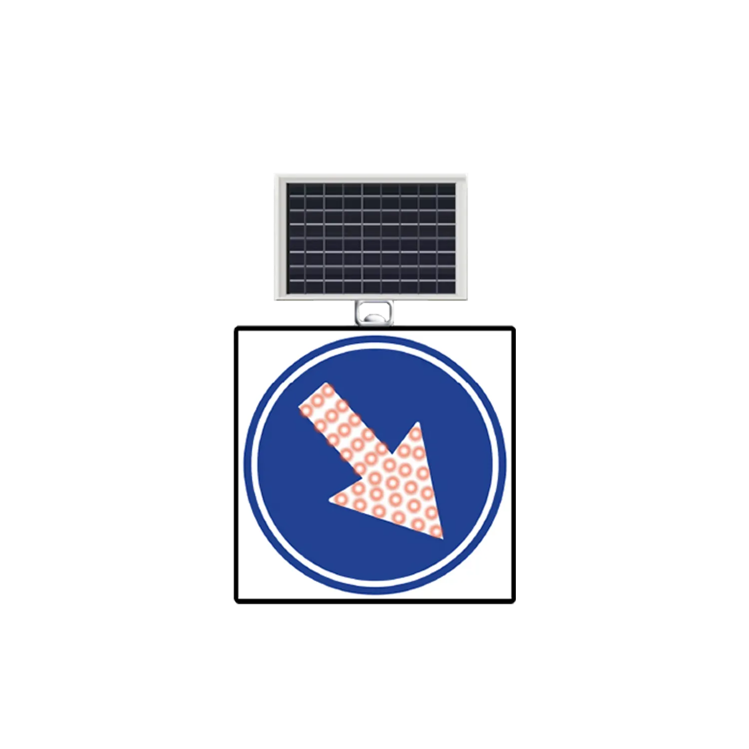 MAVİ SAĞA MECBURİ YÖN LEVHASI SOLAR LED REFLEKTİF 60x60