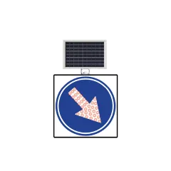 MAVİ SAĞA MECBURİ YÖN LEVHASI SOLAR LED REFLEKTİF 60x60