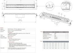 Paslanmaz Duş Kanalı / Duş Süzgeci Etekli 40 cm