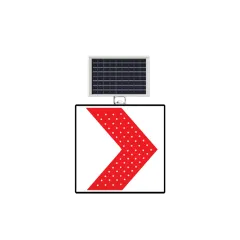 SAĞA TEHLİKELİ VİRAJ LEVHASI SOLAR LED REFLEKTİF 60x60