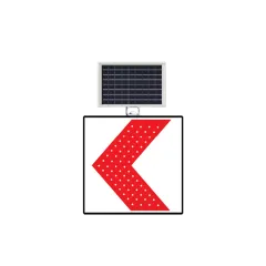 SOLA TEHLİKELİ VİRAJ LEVHASI SOLAR LED REFLEKTİF 60x60