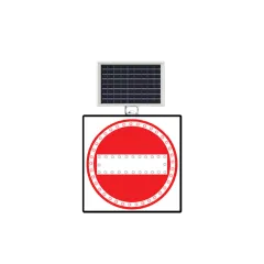 GİRİLMEZ LEVHASI SOLAR LED REFLEKTİF 60x60