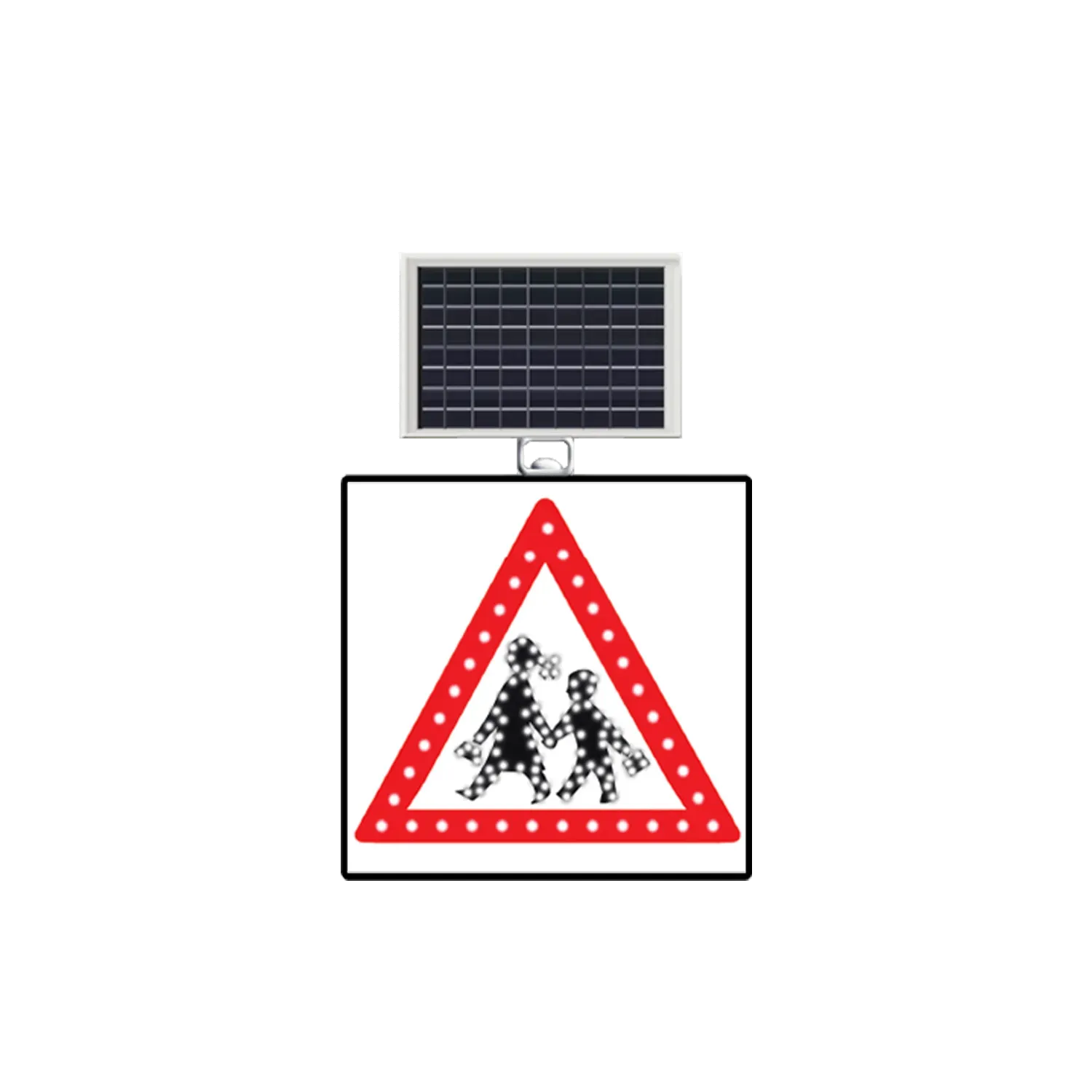 OKUL GEÇİDİ LEVHASI SOLAR LED REFLEKTİF 60x60