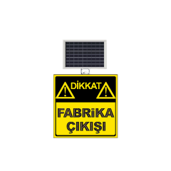 DİKKAT FABRİKA ÇIKIŞI LEVHASI SOLAR LED REFLEKTİF 60x60