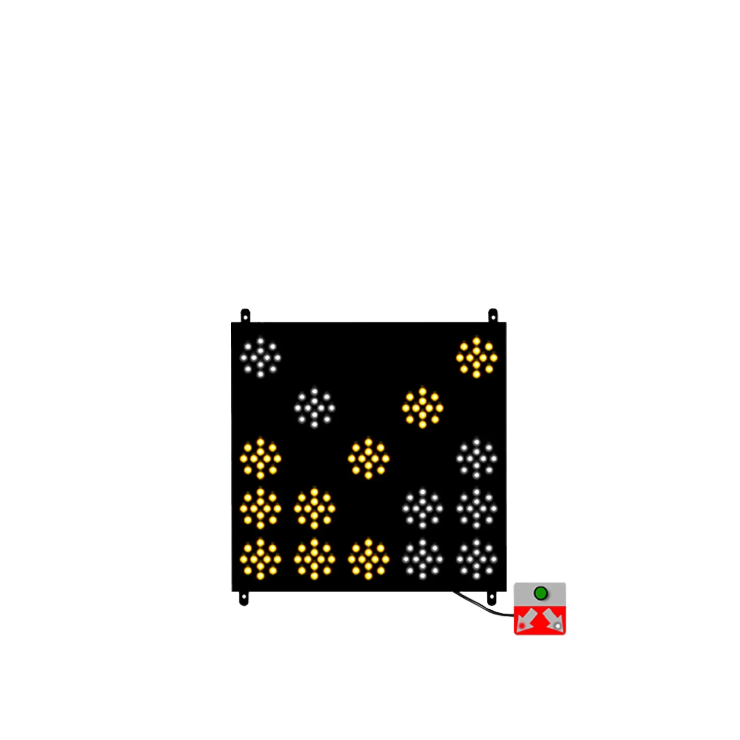KAMYON ARKASI ÇİFT YÖNLÜ OK LEVHASI 60x60 CM