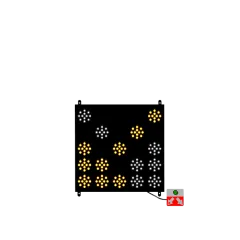 KAMYON ARKASI ÇİFT YÖNLÜ OK LEVHASI 60x60 CM
