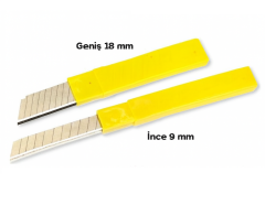 Tomax Maket Bıçağı Yedekleri (İnce & Kalın) 100 Adet