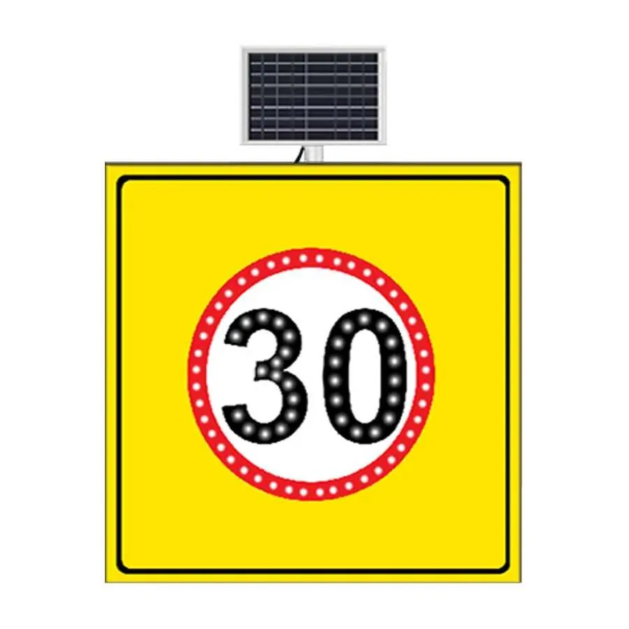 HIZ LİMİTİ 30 KM SARI ZEMİN LEVHASI 100x100 CM