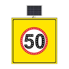 HIZ LİMİTİ 50 KM SARI ZEMİN LEVHASI 100x100 CM