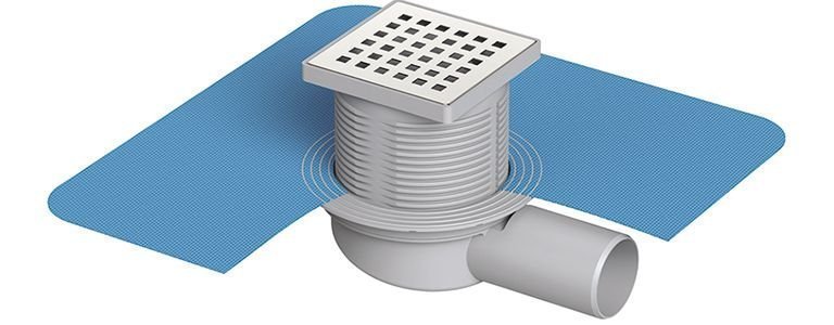 Membran İzolasyonlu Paslanmaz Yer Sifonu 10x10 Q32