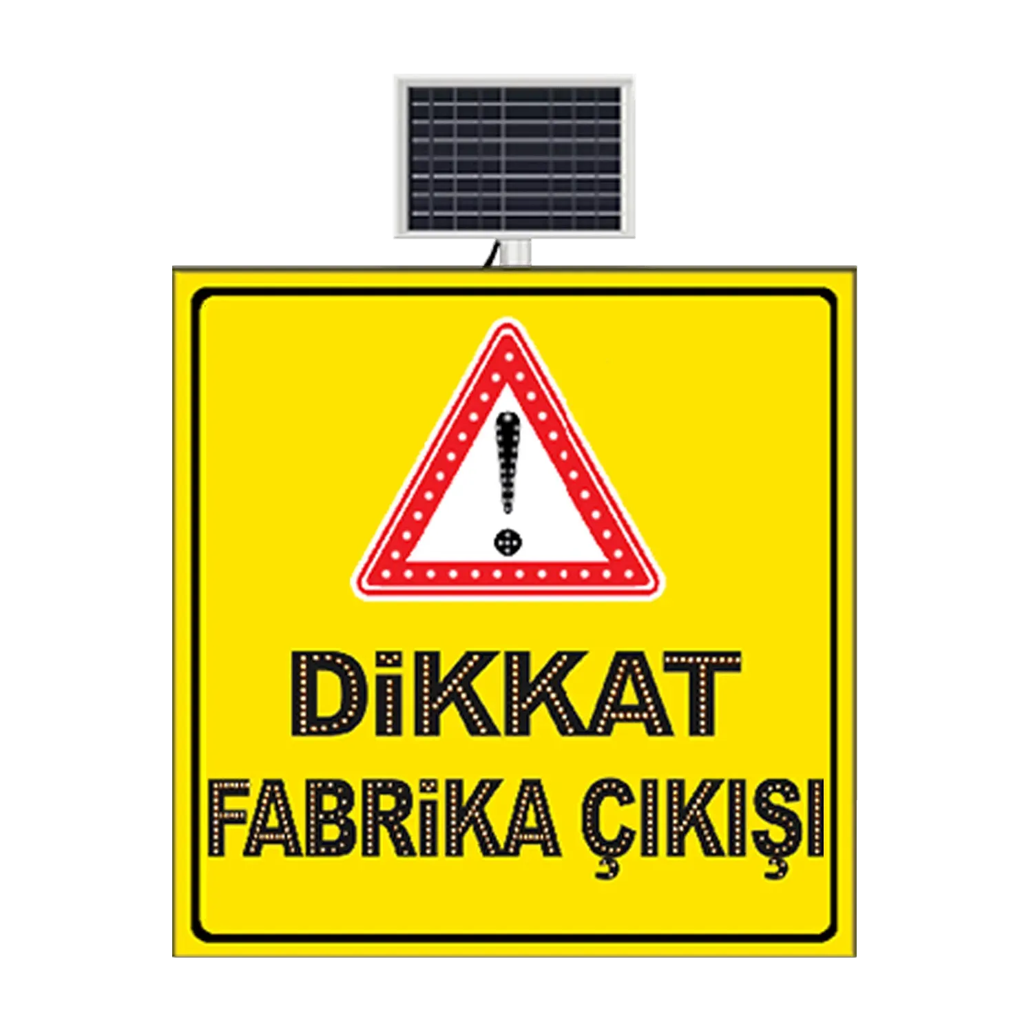 DİKKAT FABRİKA ÇIKIŞI SARI ZEMİN LEVHASI 100x100 CM