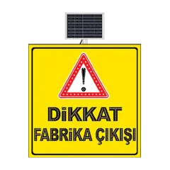 DİKKAT FABRİKA ÇIKIŞI SARI ZEMİN LEVHASI 100x100 CM