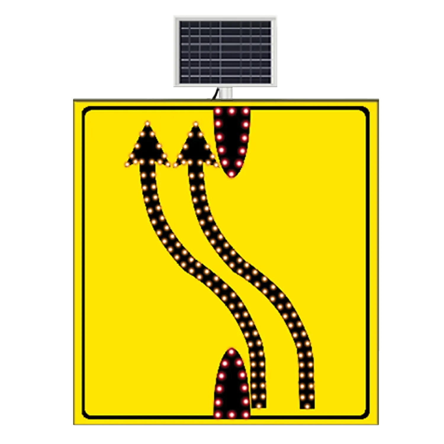 ŞERİT AKTARIMI ÇİFTLİ SAĞ YOLDAN SOL YOLA SARI ZEMİN LEVHASI 110x120 CM