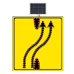 ŞERİT AKTARIMI ÇİFTLİ SOL YOLDAN SAĞ YOLA SARI ZEMİN LEVHASI 110x120 CM