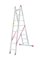 2x6=12 2 Parçalı Alüminyum Sürgülü A Tipi Merdiven SATM.08