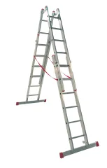 8 Mt (2x4) A Tipi Çift Sürgülü Alüminyum Merdiven ATCSM.05