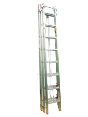 12 Mt (3x4) 3 Parça İpli Makaralı Alüminyum Sürgülü Merdiven