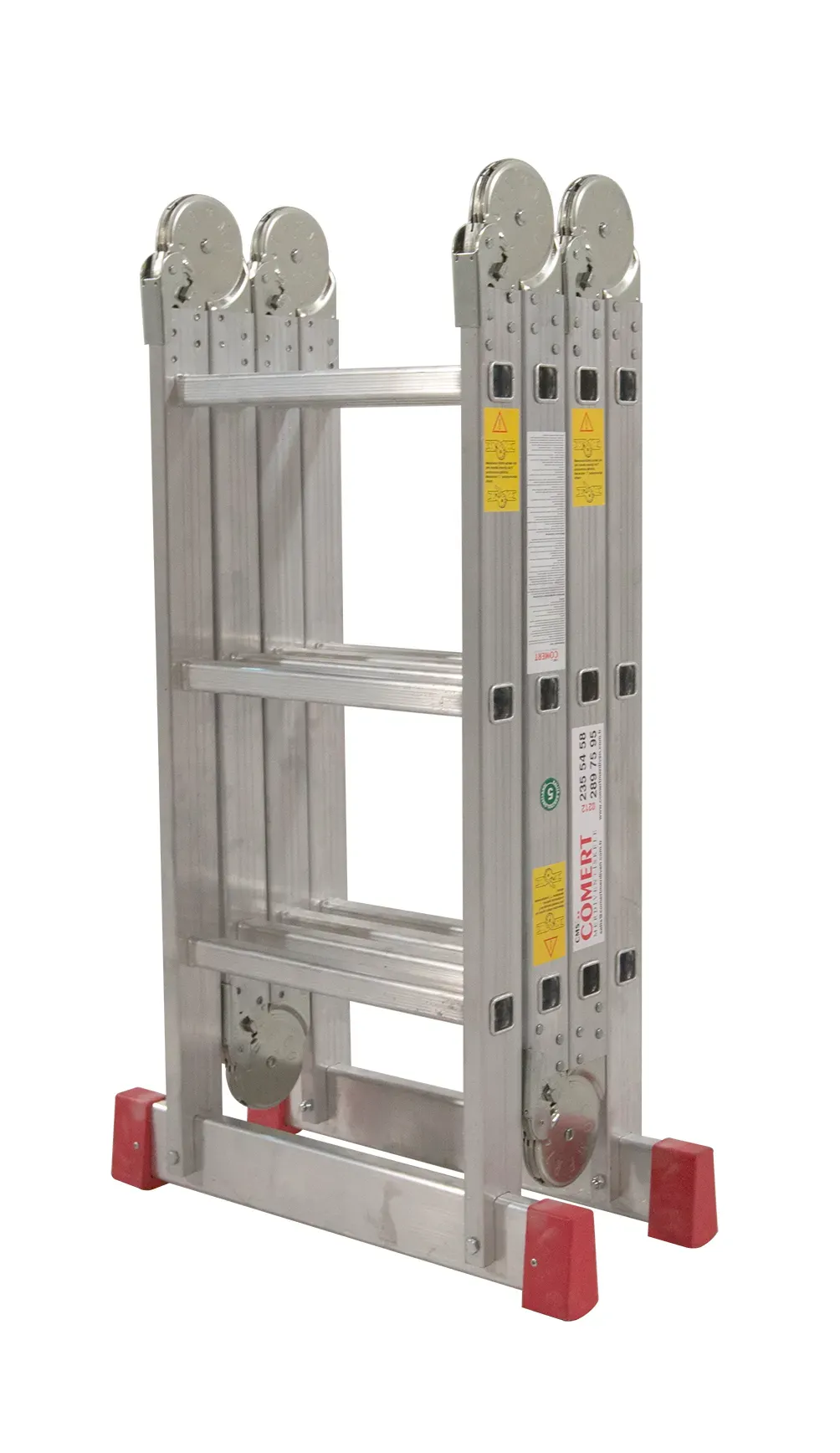 5.75 METRE DÖRT KIRMALI AKROBAT ALÜMİNYUM MERDİVEN