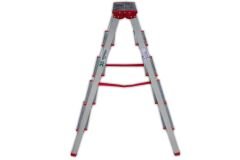 6 BASAMAKLI ÇİFT ÇIKIŞLI ALÜMİNYUM MERDİVEN