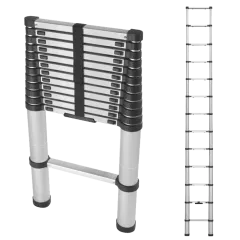 2,60 MT TEK PARÇALI TELESKOPİK ALÜMİNYUM MERDİVEN