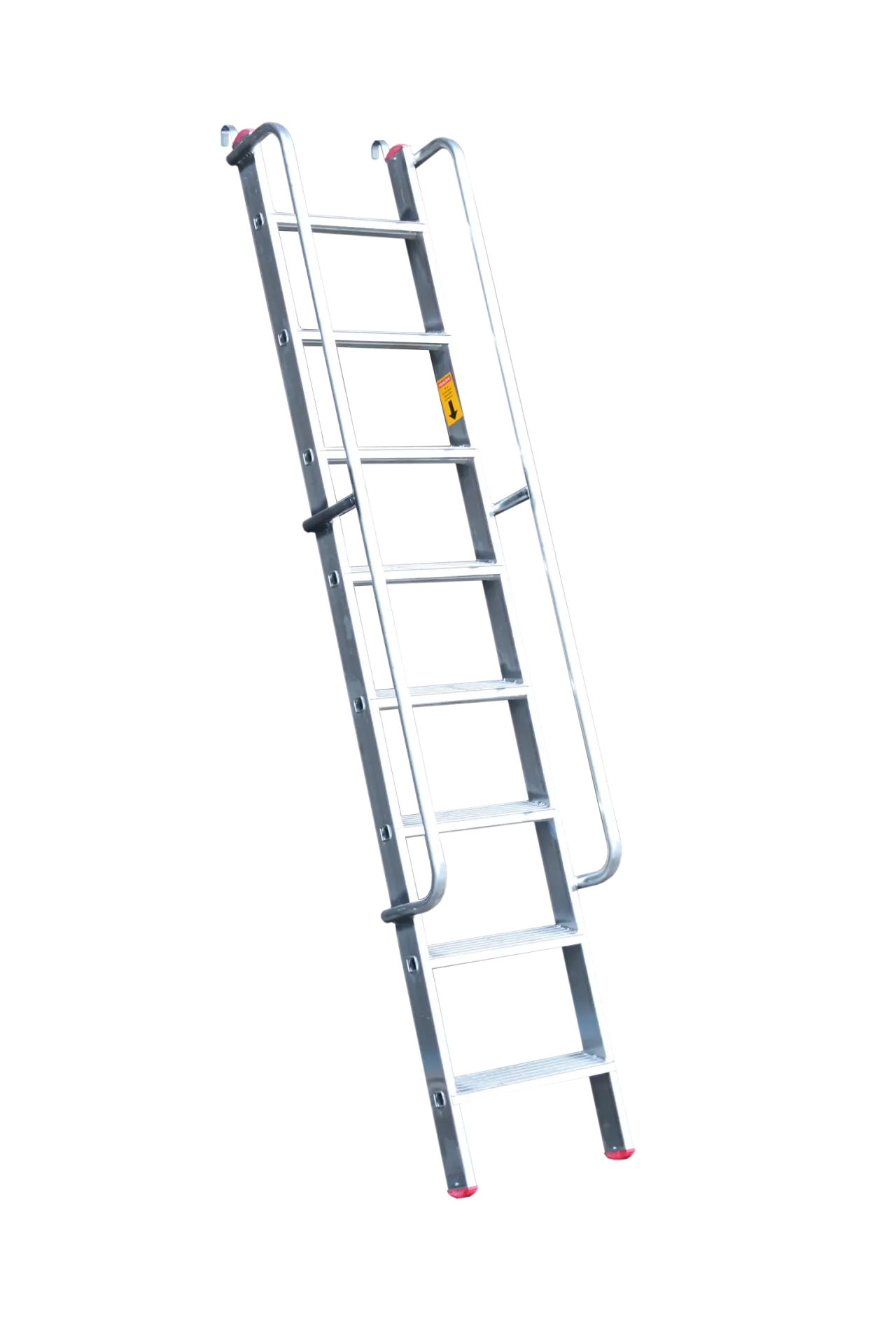 4,50 MT DÜZ BASAMAKLI KORKULUKLU ALÜMİNYUM MERDİVEN