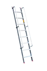 4,50 MT DÜZ BASAMAKLI KORKULUKLU ALÜMİNYUM MERDİVEN