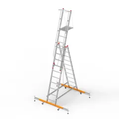 4,00 MT ALMAN KİLİT SİSTEMLİ PLATFORM ALÜMİNYUM MERDİVEN