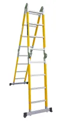 12 Basamaklı (4x3) Çok Kırmalı Fiber İzole Merdiven FAKR-375 | 3,75M