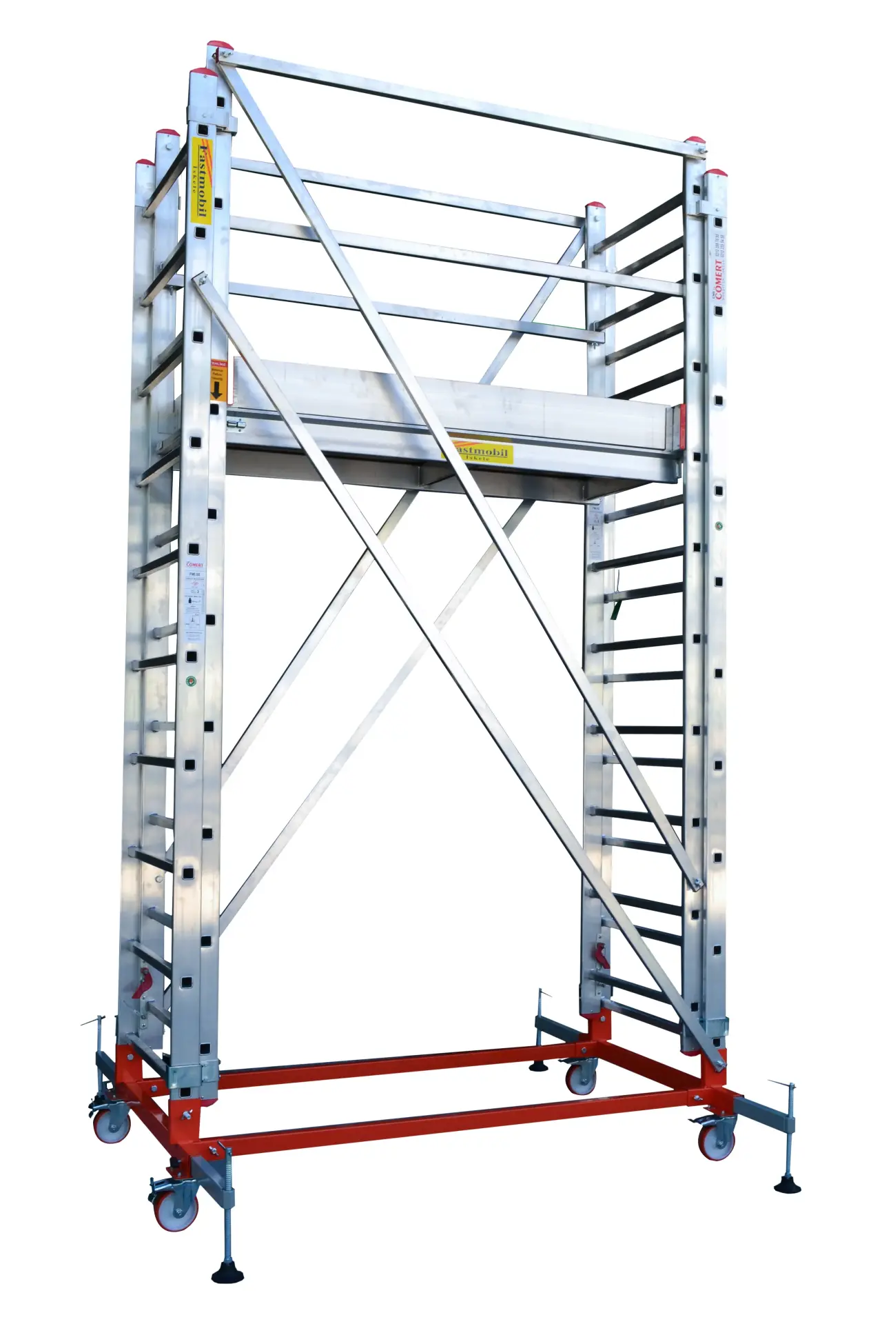 4,00 Mt (2x2) Alüminyum Fastmobil İskele 60x158 cm