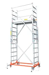 4,00 (2x2) Mt Alüminyum İpli Makaralı Fastmobil İskele 60x158 cm