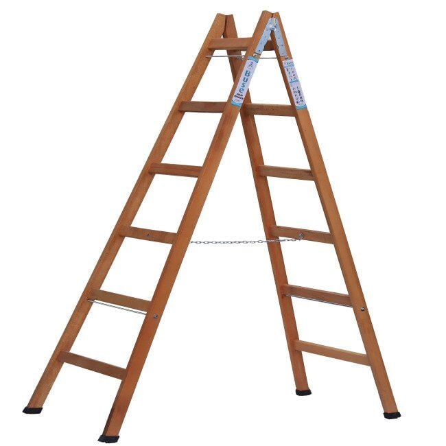 6 Basamak A TİPİ Ahşap Merdiven 200 cm
