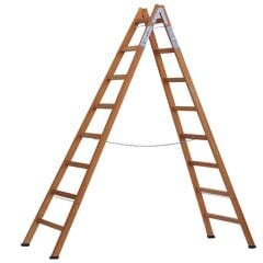 8 Basamak A TİPİ Geniş Basamaklı Ahşap Merdiven 260 cm