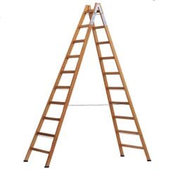 10 Basamak A TİPİ Geniş Basamaklı Ahşap Merdiven 320 cm