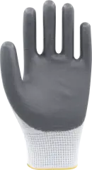 Beybi PN5 Gri Polyester Örme Nitril Eldiven