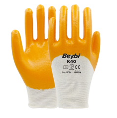 Beybi K40 Nitril Kaplı Pamuk ve Polyester Örgü Eldiven