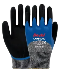 Beybi CNMF 600D 3/4 Mikro Köpük Kaplı Kesilmeye Dirençli Eldiven 24 çift