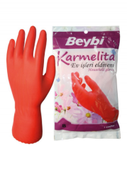 KARMELITA TURUNCU LATEX İŞ ELDİVENİ 200 çift