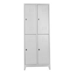 DÖRTLÜ STANDART PERSONEL SOYUNMA DOLABI GRİ 67x37x200 cm