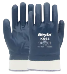 BEYBİ KN65 PAMUK ASTARLI NİTRİL ELDİVEN PETROLCÜ 144 çift