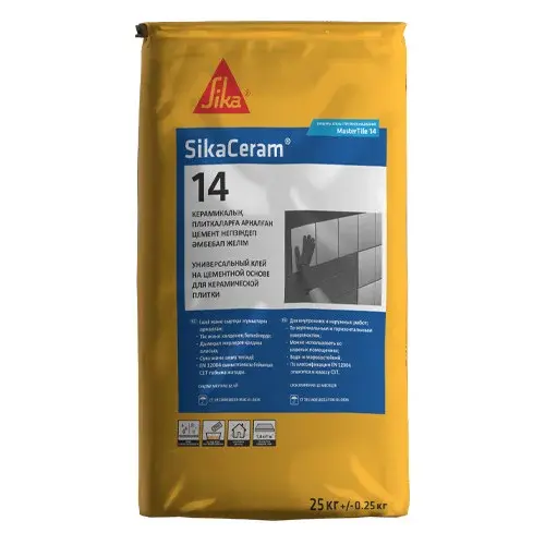 SikaCeram 14 BEYAZ 25KG Çimento Esaslı Seramik Yapıştırıcı