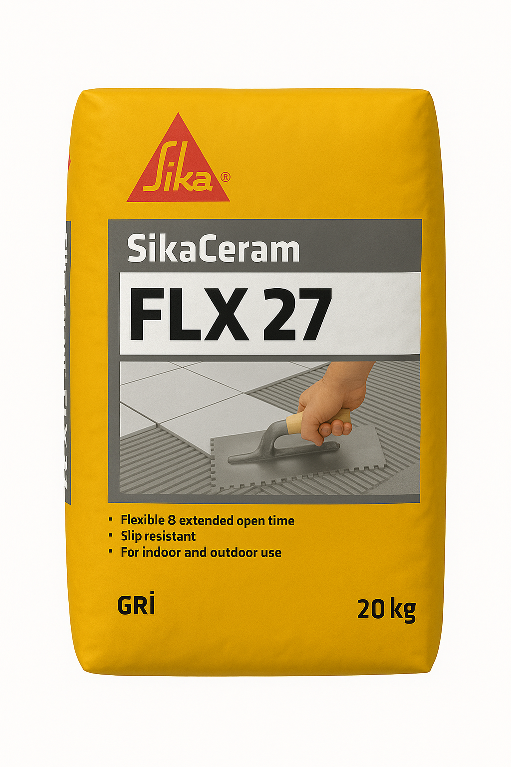SikaCeram FLX 27 GRİ 20KG Çimento Esaslı Esnek Seramik Yapıştırıcı