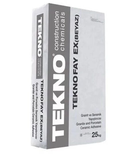 Teknofay Ex Beyaz Flex Granit Yapıştırıcı C2TE 25 Kg
