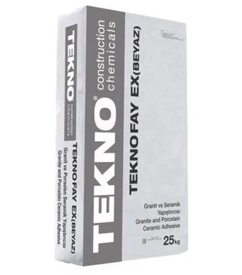 Teknofay Ex Beyaz Flex Granit Yapıştırıcı C2TE 25 Kg
