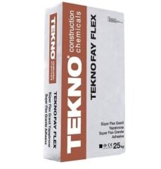Teknofay Flex Beyaz Süper Granit Yapıştırıcı C2TE S1 25 Kg