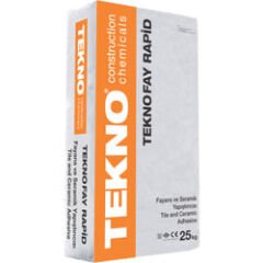 Teknofay Rapid Hızlı Sertleşen Seramik Yapıştırıcı 25 Kg