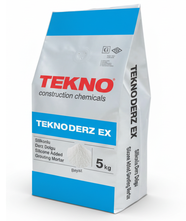 TEKNODERZ EX 5KG Elastik Derz Dolgusu (Beyaz)